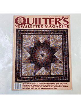 Quilters Newsletter Magazine March 1989 No. 210 Patterns Techniques Enthusiasts